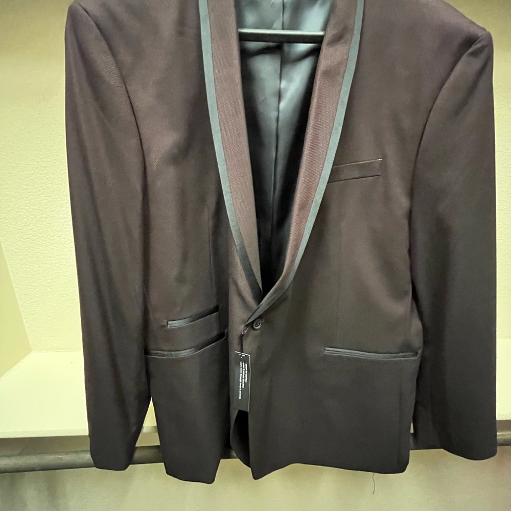 J Ferrar , Jacket, dress, burgundy, size 54